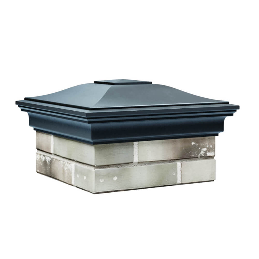 Колпак Zking Монблан Серый на столб 1.5х1.5 еврокирпича 0.7НФ (355х355мм) в Иваново фото