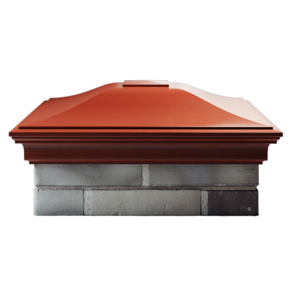 Колпак Zking Монблан Красный на столб 2х2 кирпича (515х515мм) в Иваново фото