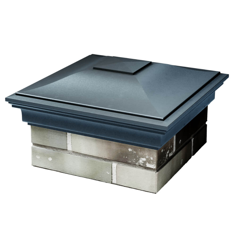 Колпак Zking Монблан Серый на столб 1.5х1.5 кирпича (385х385мм) в Иваново фото