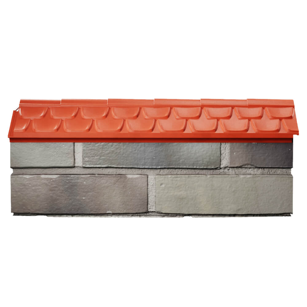 Парапет Zking Эльбрус Красный с посадкой на 0.5 кирпича (130мм) в Иваново фото