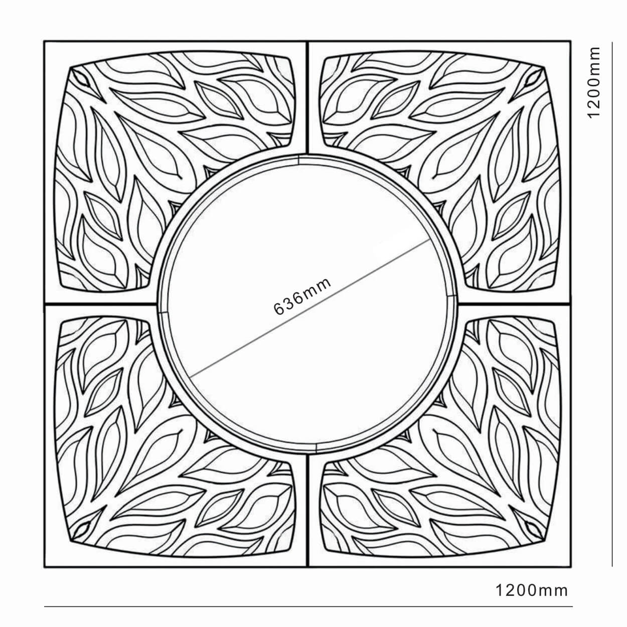 Приствольная решетка для дерева ZKING CRUST 1.2х1.2м Черная в Иваново фото