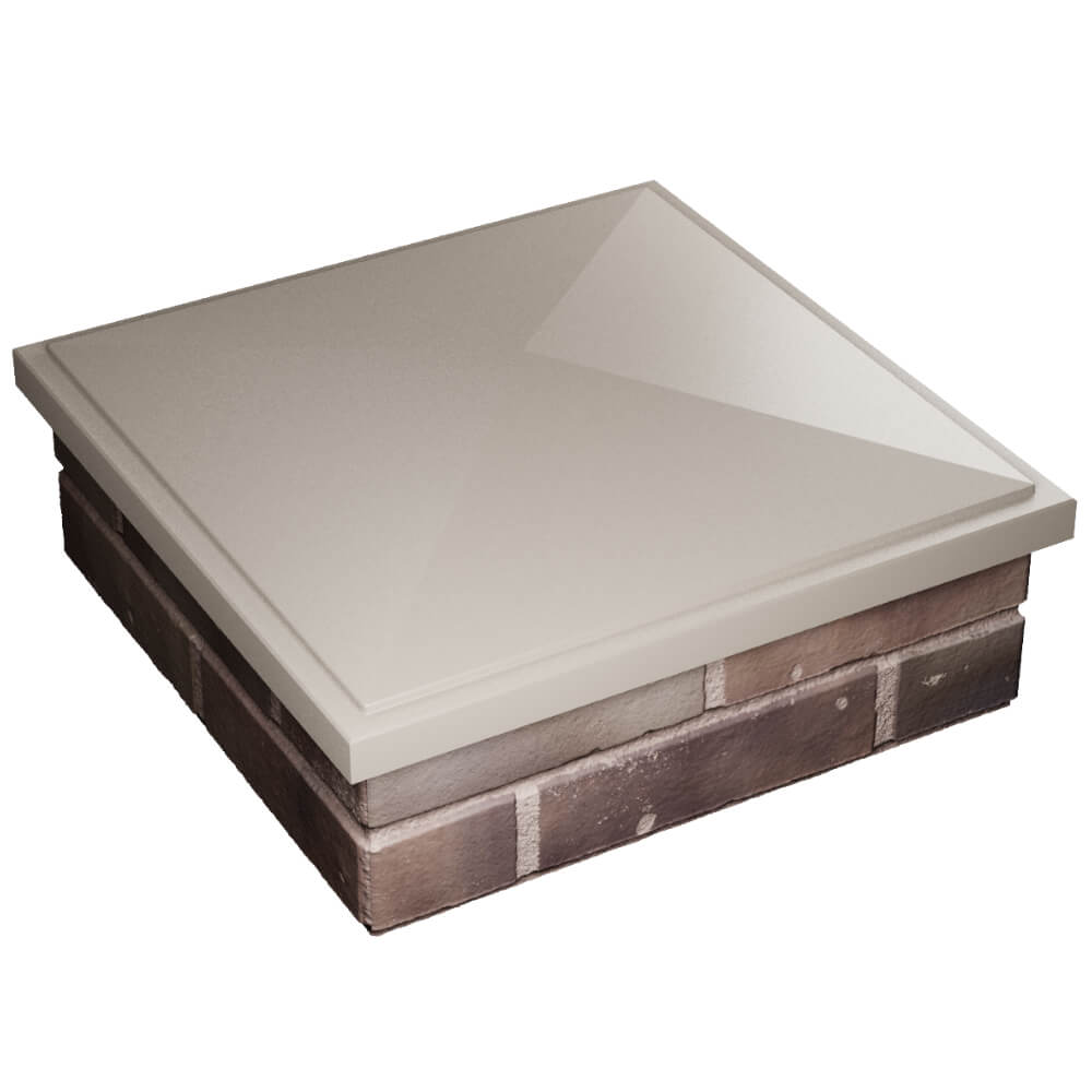 Колпак Zking БонаМоно Бежевый на столб 2х2 кирпича (515х515, 530х530мм) в Иваново фото