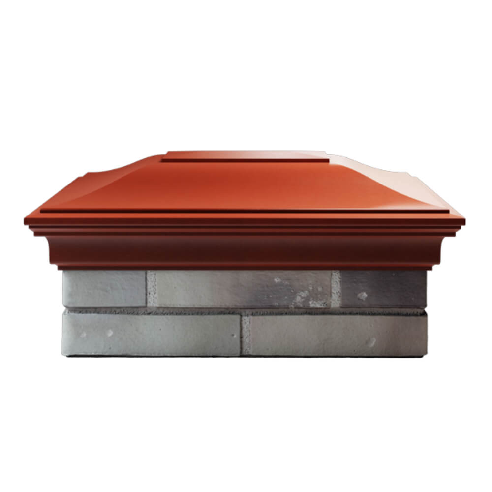 Колпак Zking Монблан Красный на столб 2х1.5 кирпича (515х385мм) в Иваново фото