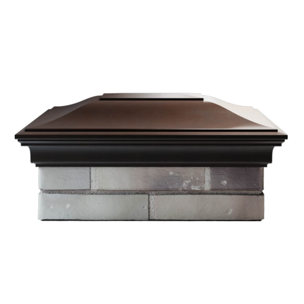 Колпак Zking Монблан Коричневый на столб 2х1.5 кирпича (515х385мм) в Иваново фото