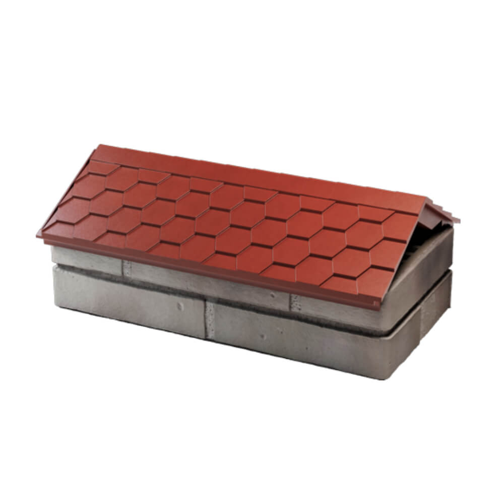 Парапет Zking Эверест Красный с посадкой на 1 кирпич (200/225/255мм) в Иваново фото