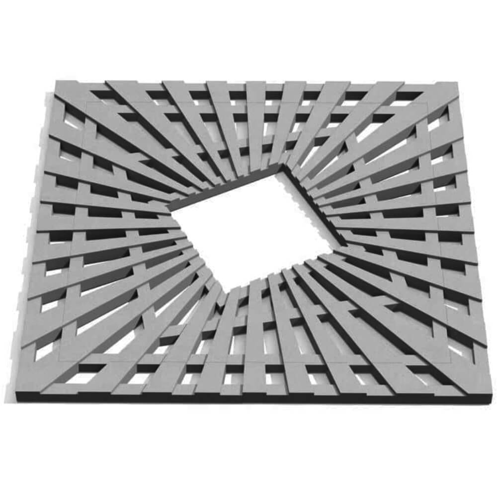 Приствольная решетка для дерева ZKING ATMOSPHERE 1.2х1.2м Серая Иваново фото