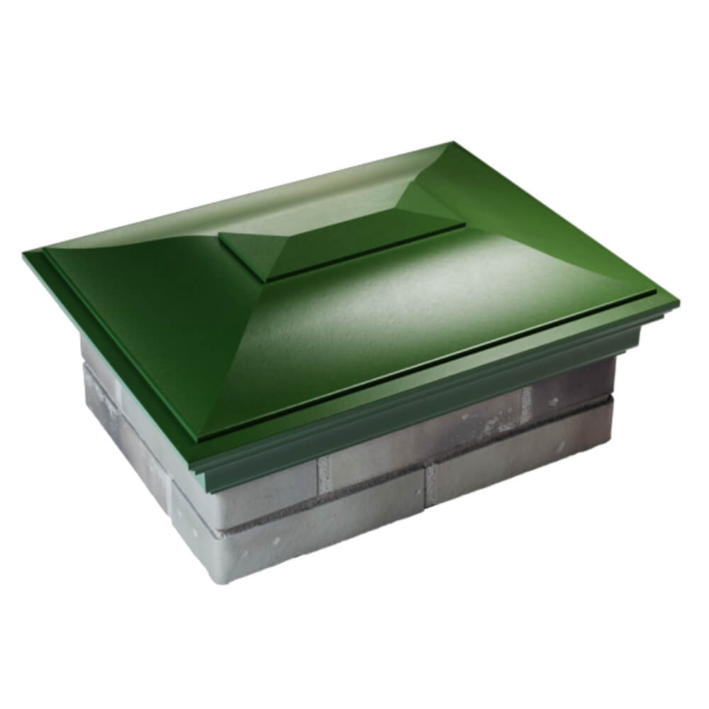 Колпак Zking Монблан Зеленый на столб 2х1.5 кирпича (515х385мм) Иваново фото