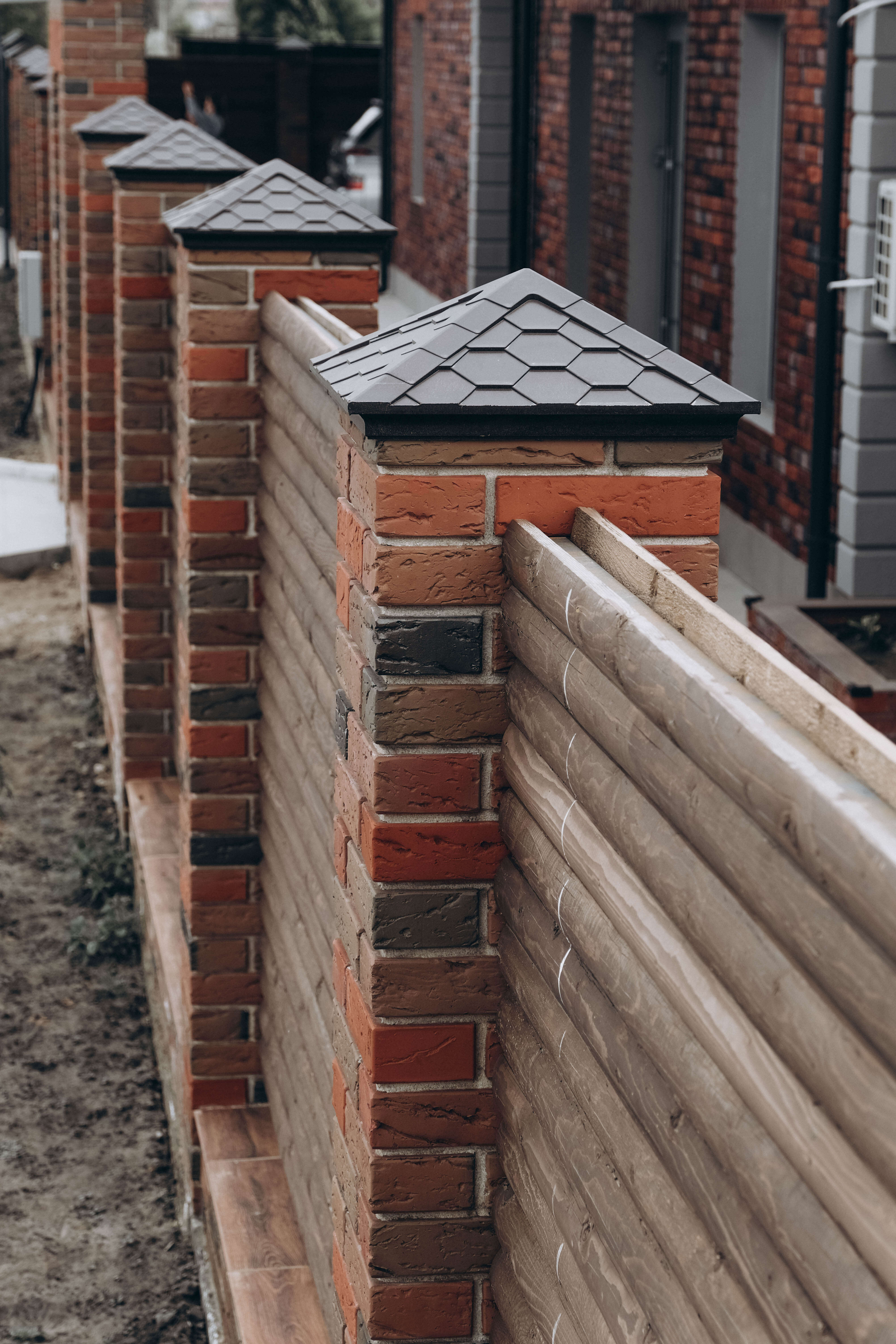 Колпак Zking Эверест Коричневый на столб 1.5х1.5 кирпича (390х390мм) в Иваново фото