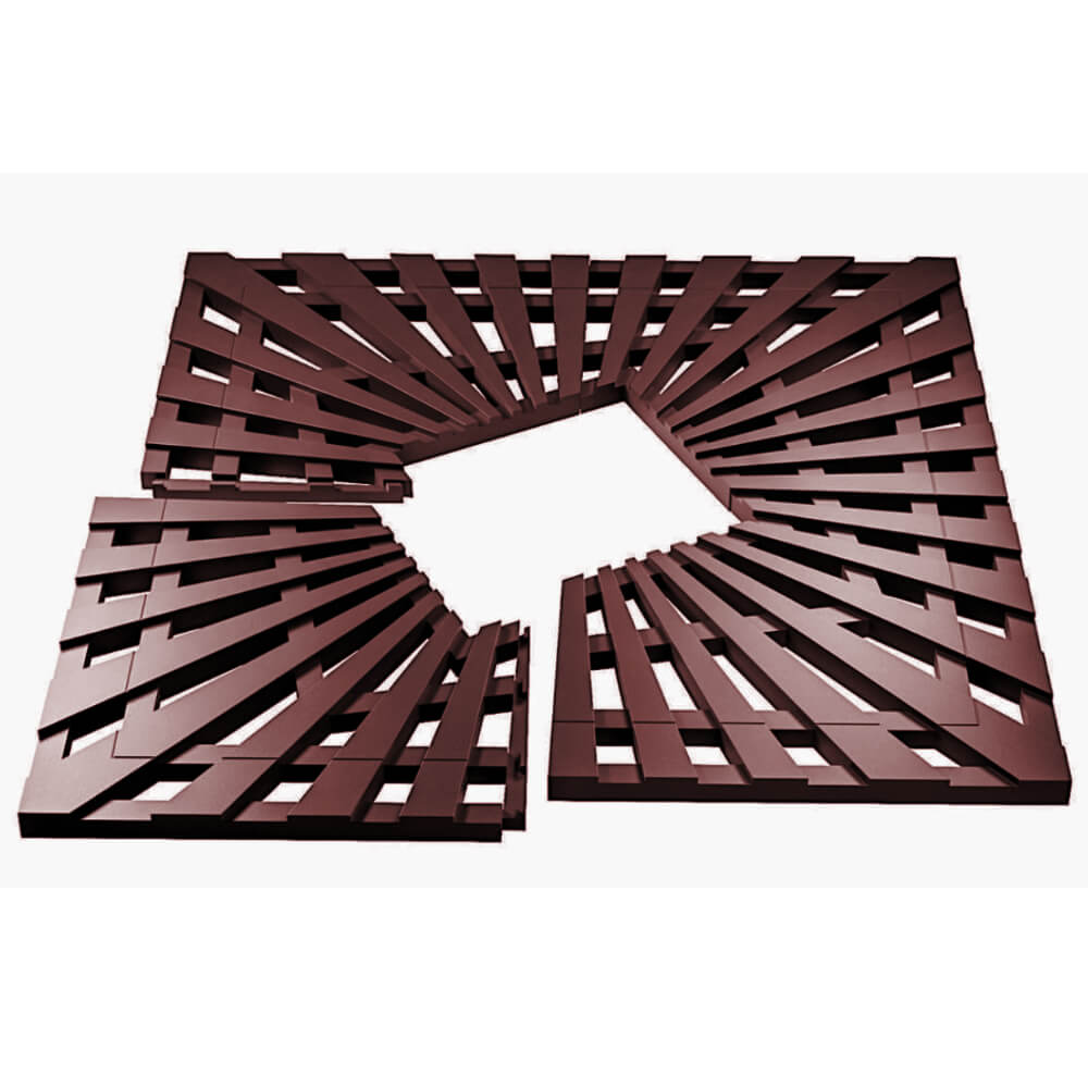 Приствольная решетка для дерева ZKING ATMOSPHERE 1.2х1.2м Коричневая в Иваново фото