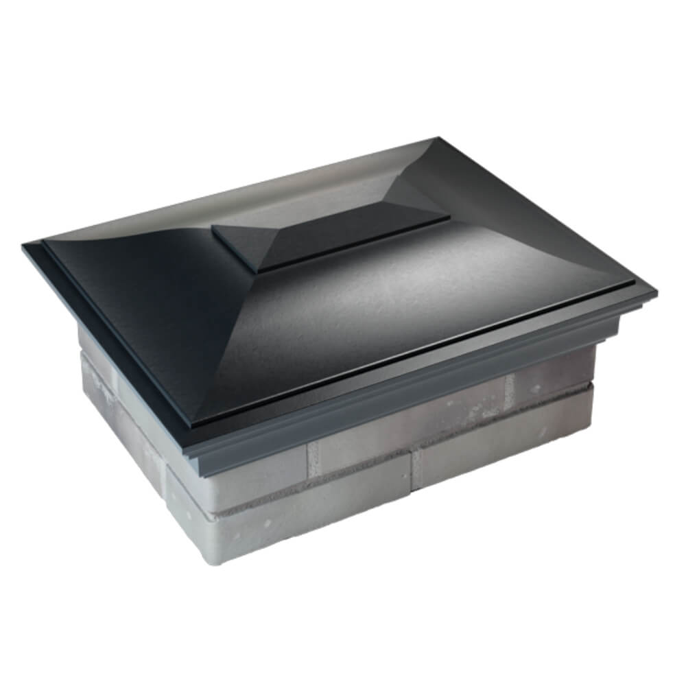 Колпак Zking Монблан Черный на столб 2х1.5 кирпича (515х385мм) Иваново фото