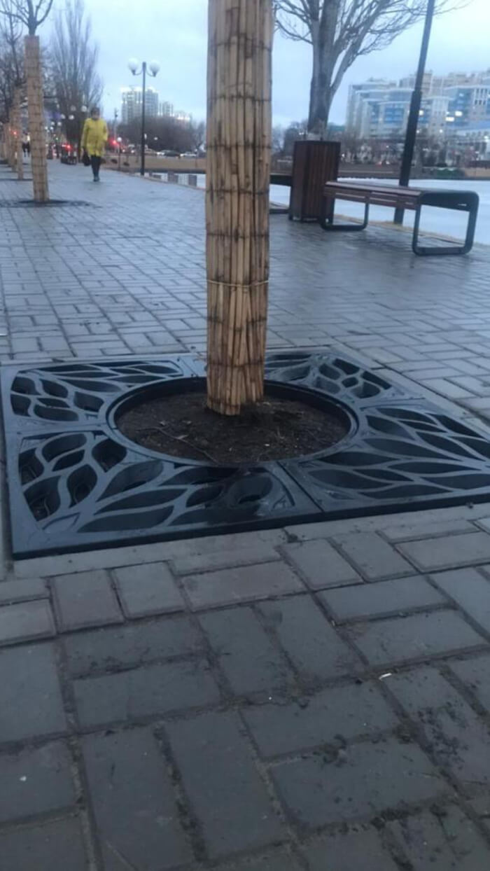 Приствольная решетка для дерева ZKING CRUST 1.2х1.2м Черная в Иваново фото