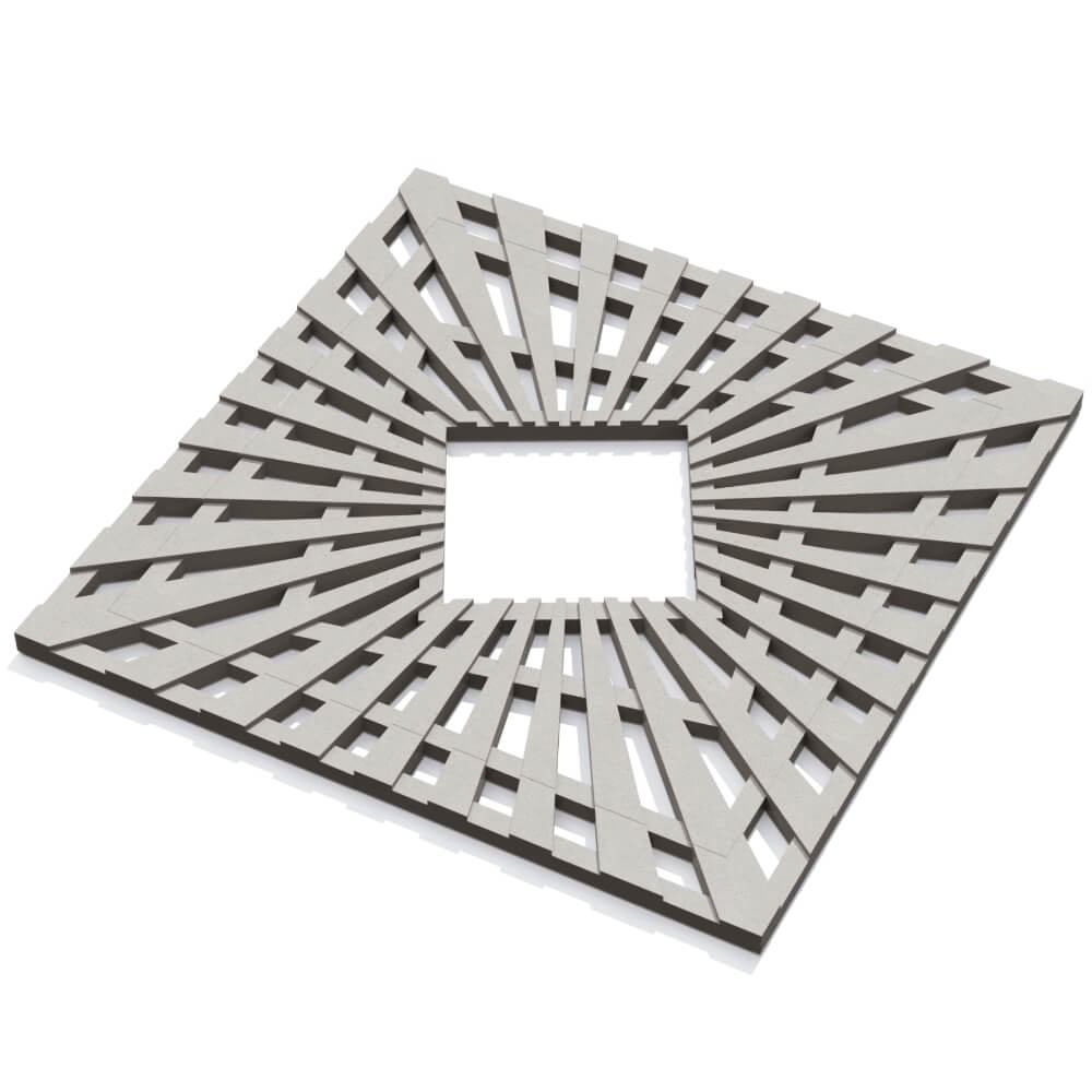 Приствольная решетка для дерева ZKING ATMOSPHERE 1.2х1.2м Бежевая в Иваново фото