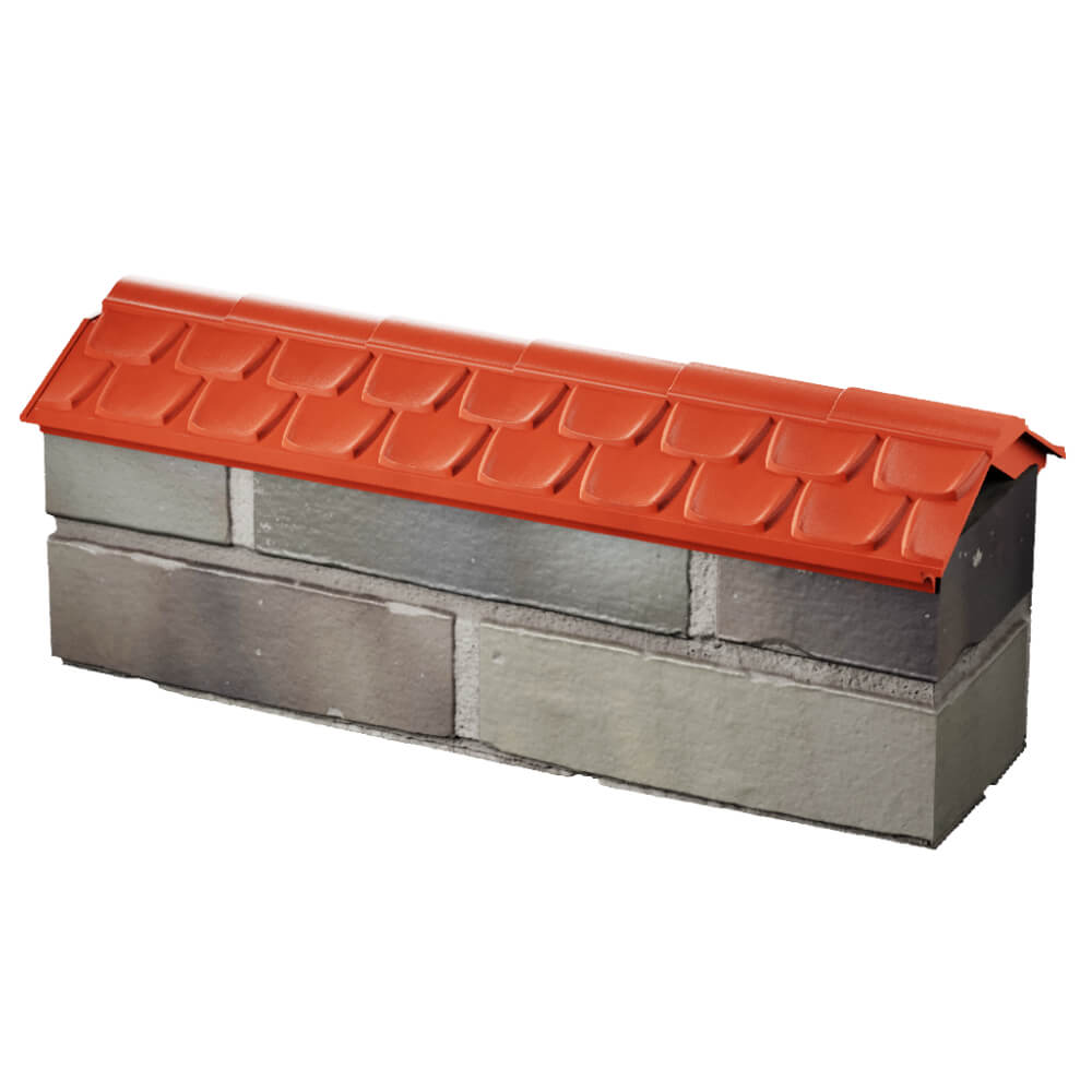 Парапет Zking Эльбрус Красный с посадкой на 0.5 кирпича (130мм) в Иваново фото