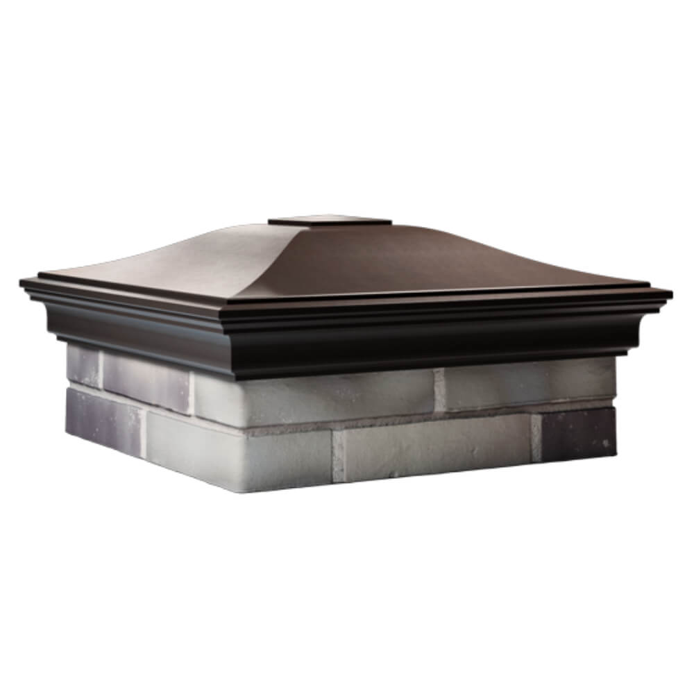 Колпак Zking Монблан Коричневый на столб 2х2 кирпича (515х515мм) в Иваново фото