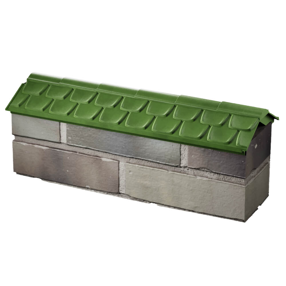 Парапет Zking Эльбрус Зеленый с посадкой на 0.5 кирпича (130мм) в Иваново фото