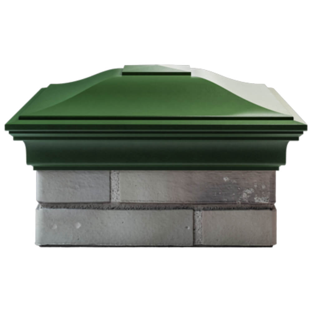 Колпак Zking Монблан Зеленый на столб 1.5х1.5 кирпича (385х385мм) Иваново фото