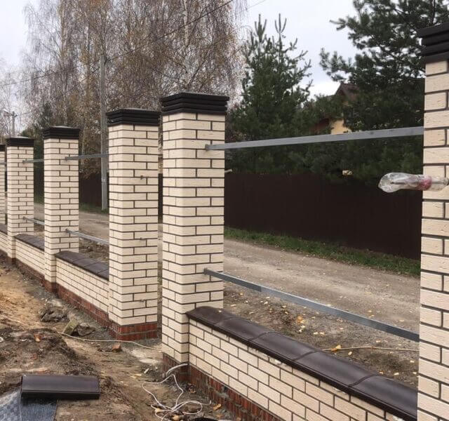 Колпак Zking Бона ХайТек Коричневый на столб 1.5х1.5 кирпича (385х385мм) в Иваново фото