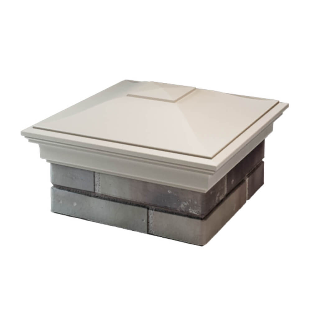 Колпак Zking Монблан Бежевый на столб 1.5х1.5 еврокирпича 0.7НФ (355х355мм) в Иваново фото