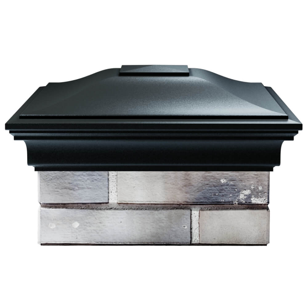 Колпак Zking Монблан Черный на столб 1.5х1.5 кирпича (385х385мм) Иваново фото