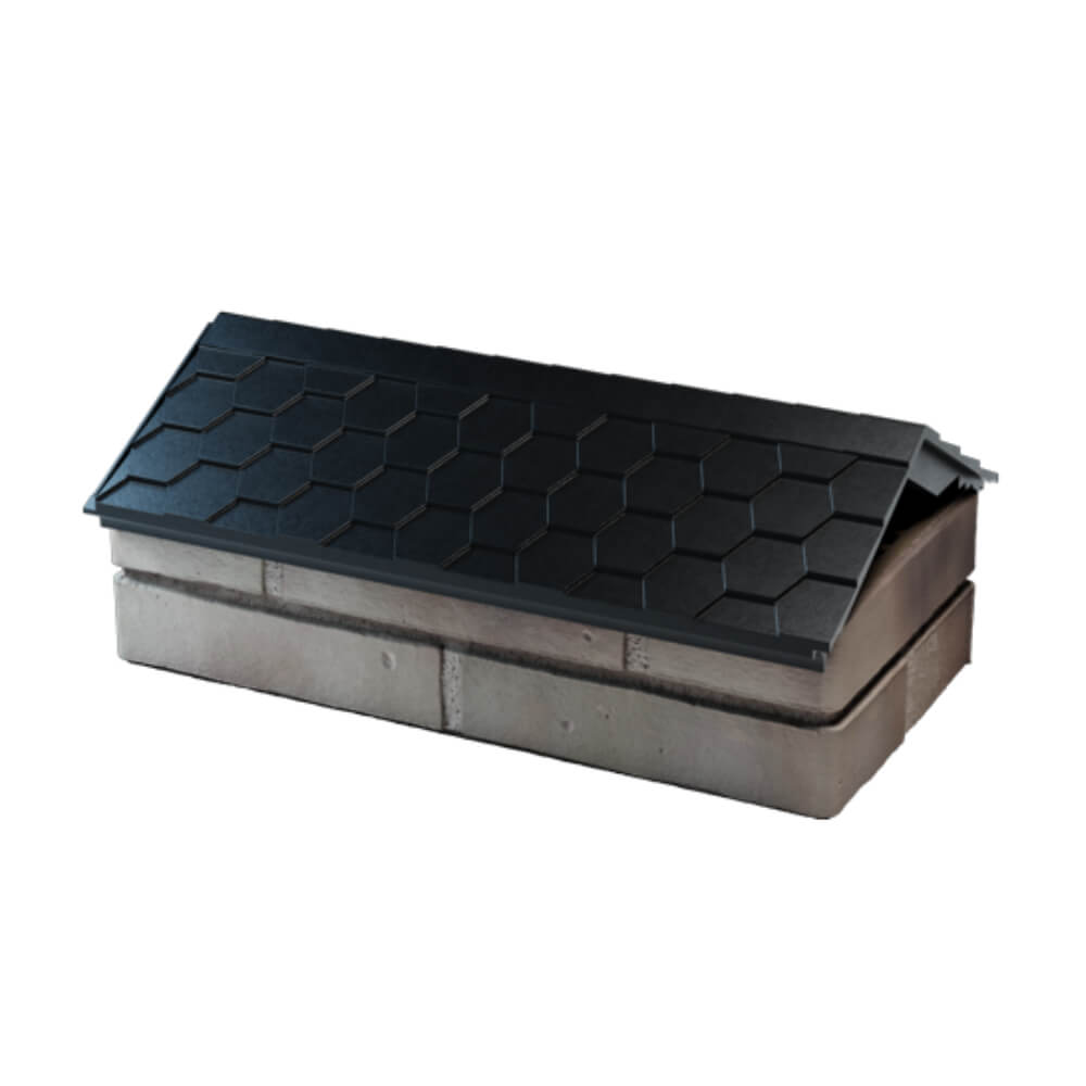 Парапет Zking Эверест Черный с посадкой на 1 кирпич (200/225/255мм) в Иваново фото