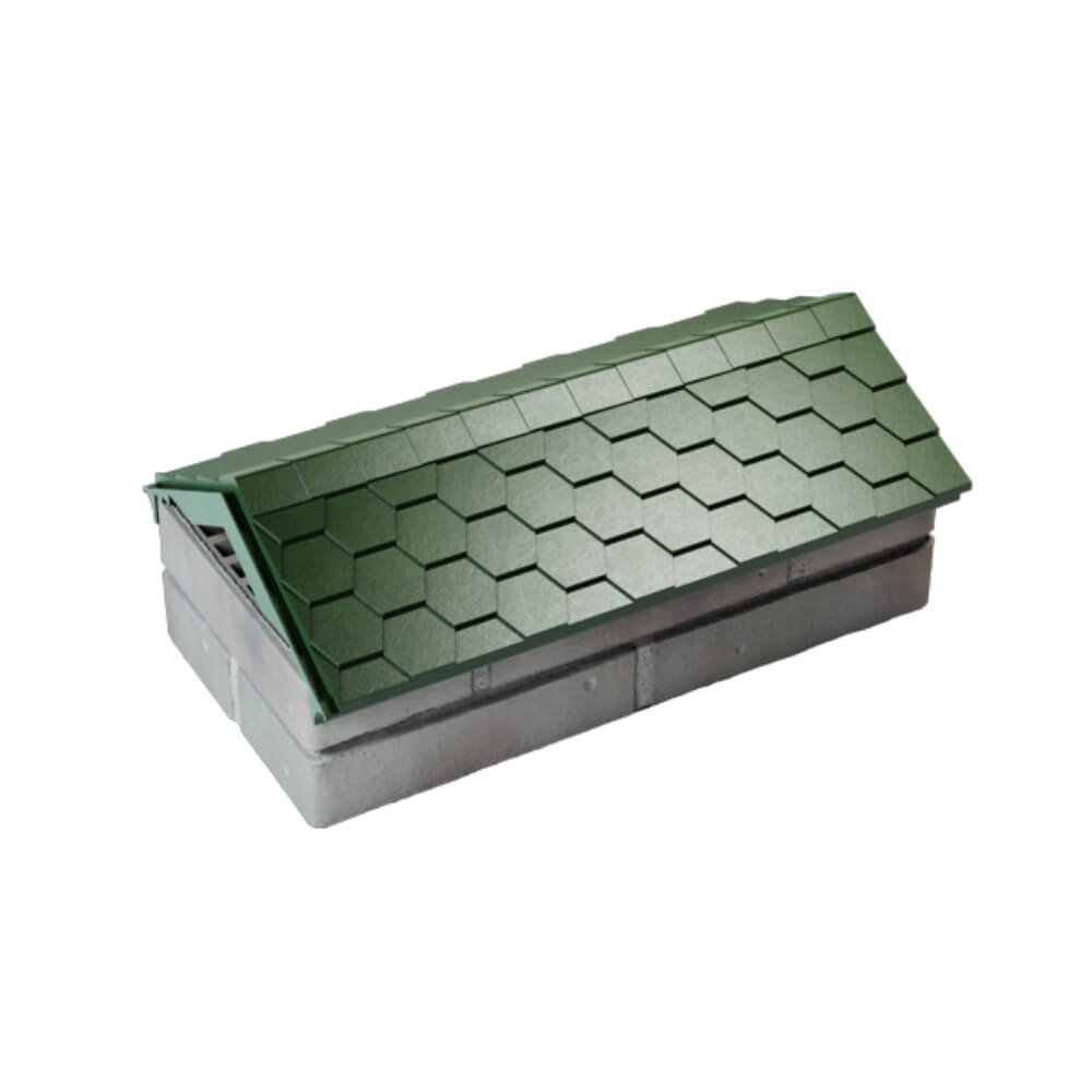 Парапет Zking Эверест Зеленый с посадкой на 1 кирпич (200/225/255мм) в Иваново фото