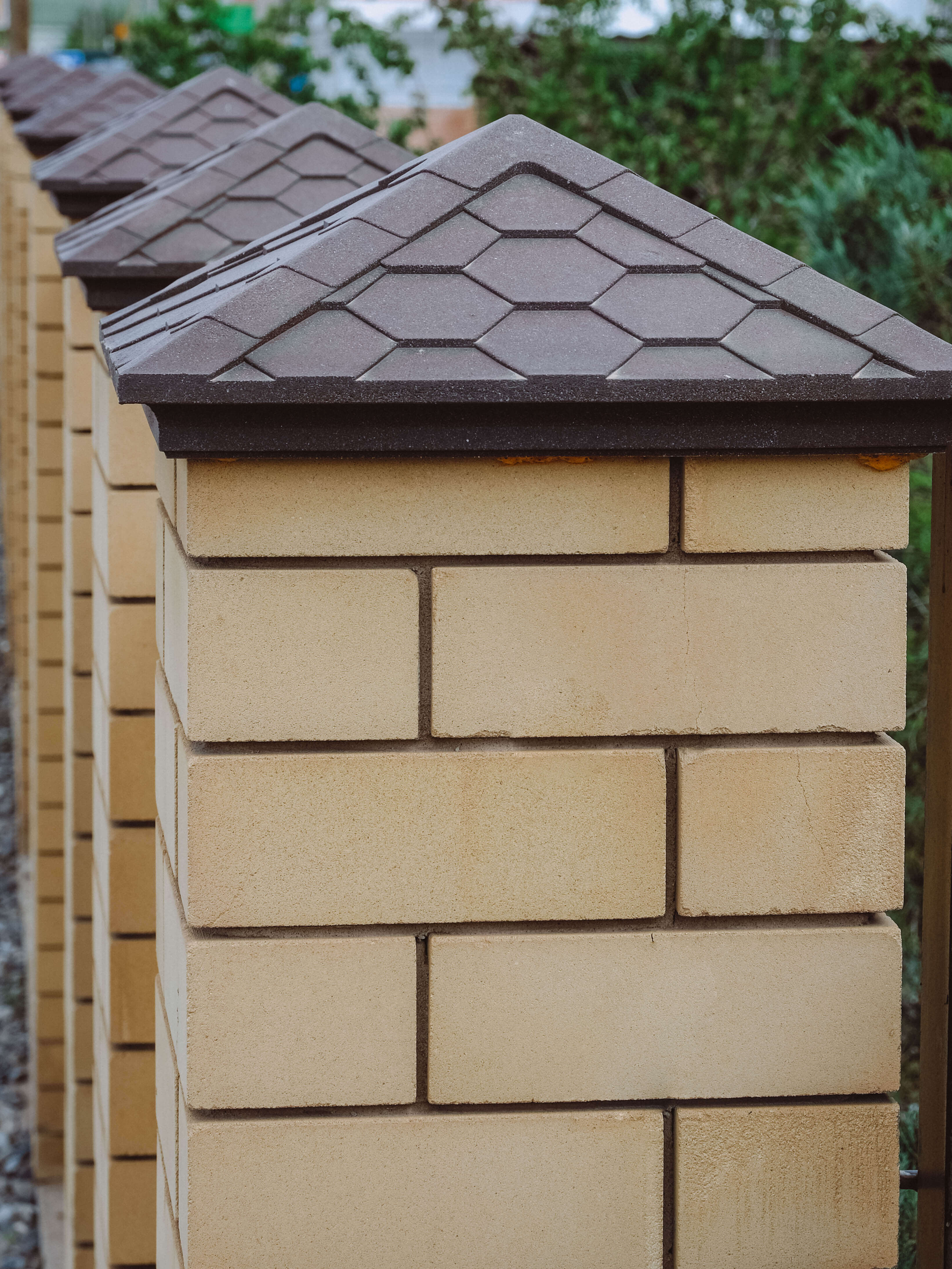 Колпак Zking Эверест Коричневый на столб 1.5х1.5 кирпича (390х390мм) в Иваново фото