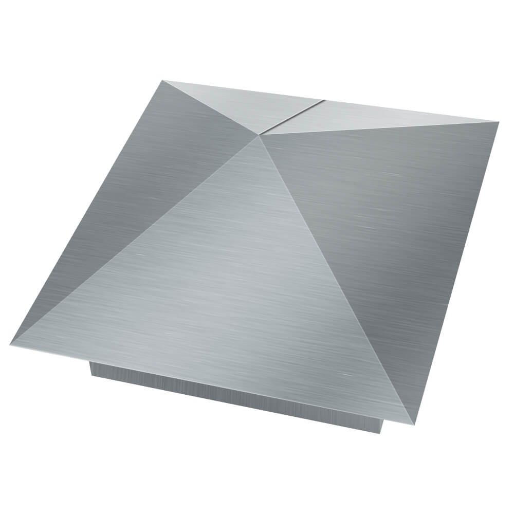 Колпак металлический 380х380мм оцинкованный заборный Иваново фото