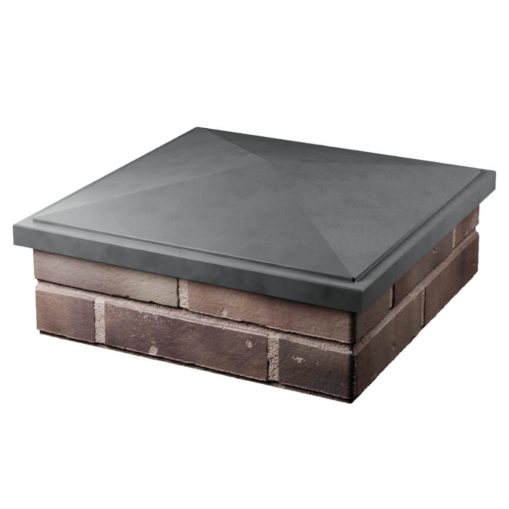 Колпак Zking БонаМоно Серый на столб 2х2 кирпича (515х515, 530х530мм) в Иваново фото