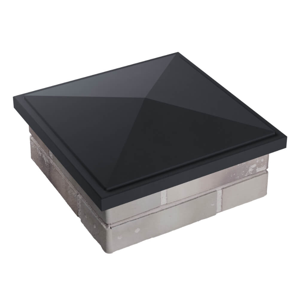 Колпак Zking БонаМоно Серый на столб 1.5х1.5 кирпича (385х385, 400х400мм) в Иваново фото