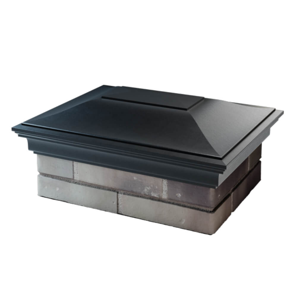 Колпак Zking Монблан Черный на столб 2х1.5 кирпича (515х385мм) в Иваново фото