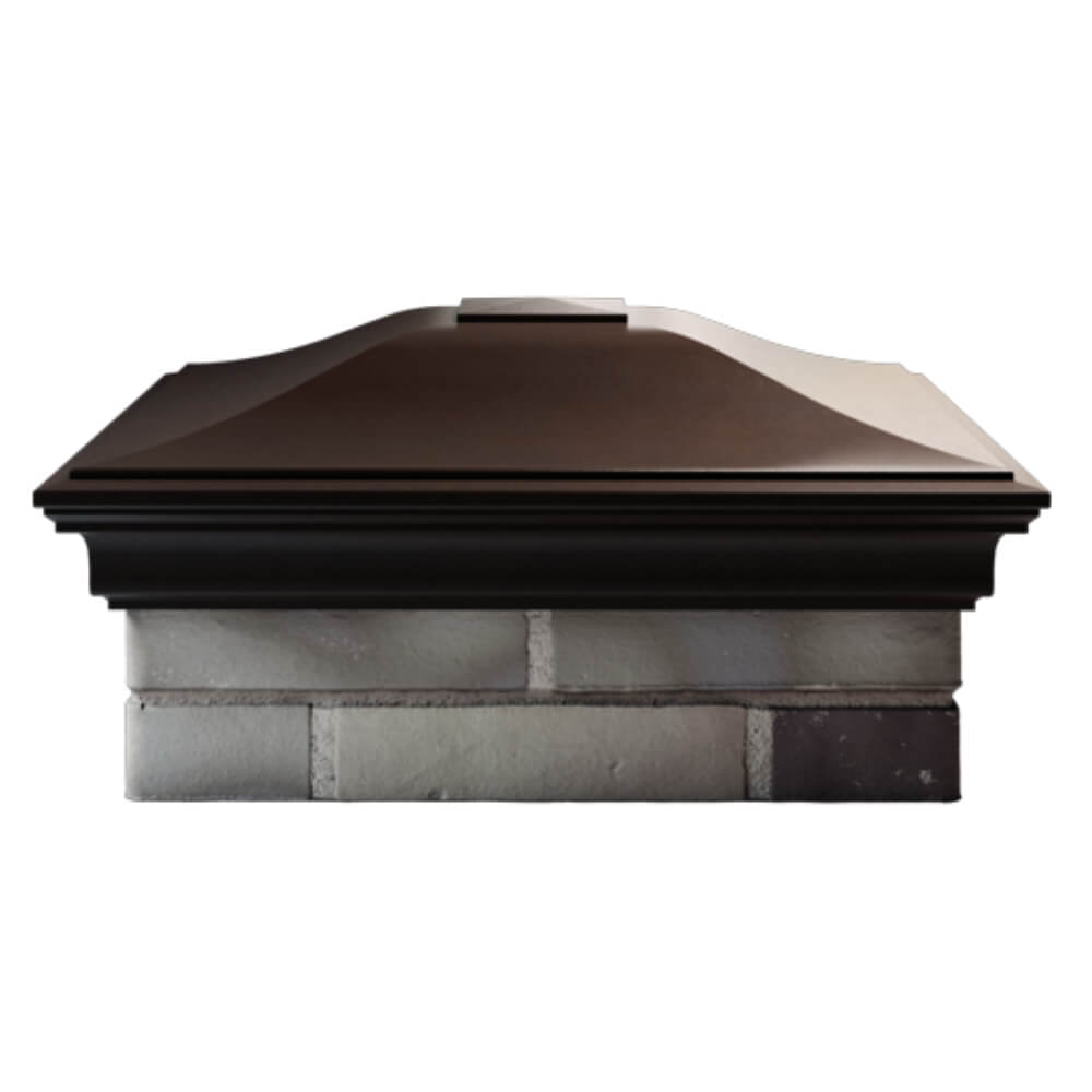 Колпак Zking Монблан Коричневый на столб 2х2 кирпича (515х515мм) в Иваново фото