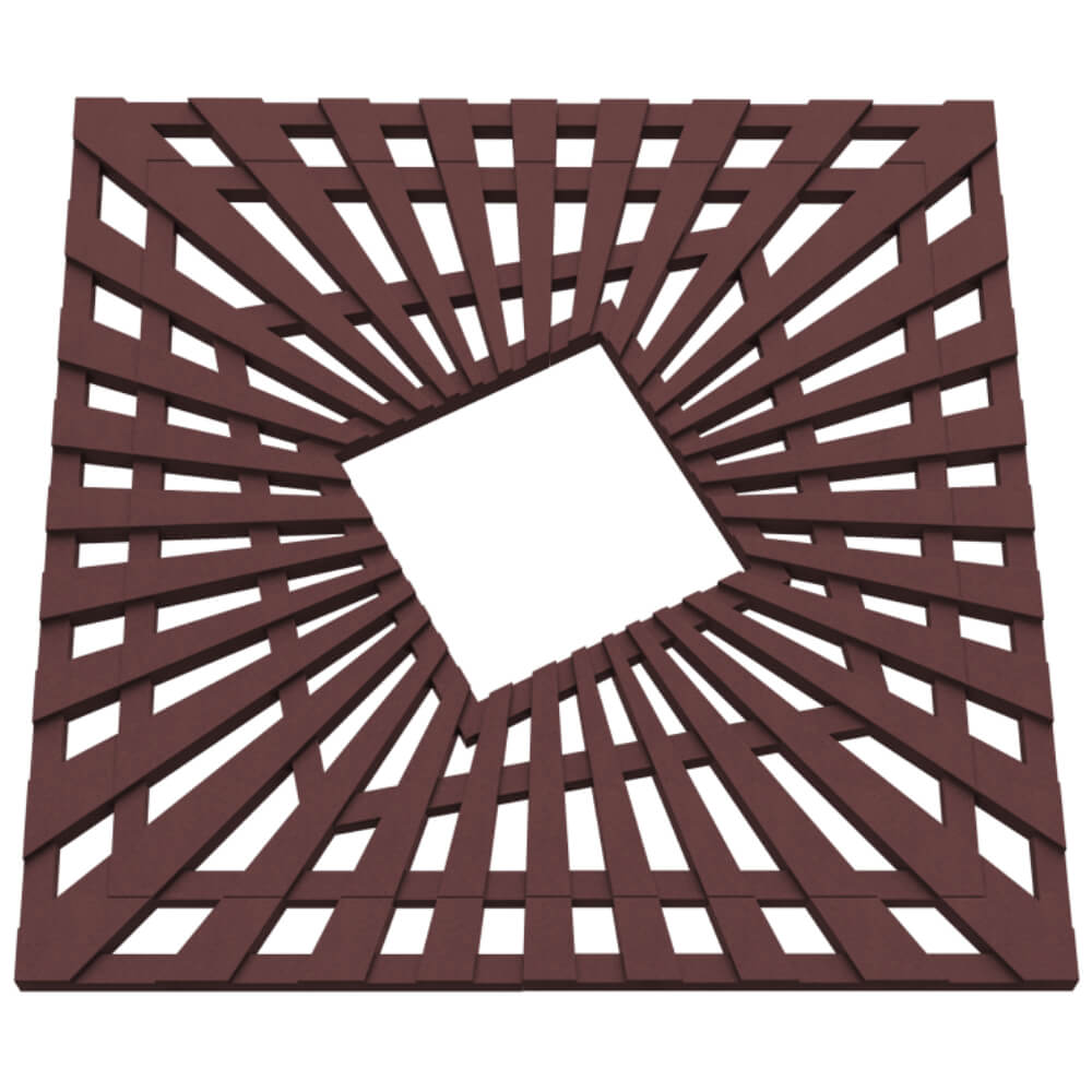 Приствольная решетка для дерева ZKING ATMOSPHERE 1.2х1.2м Коричневая в Иваново фото