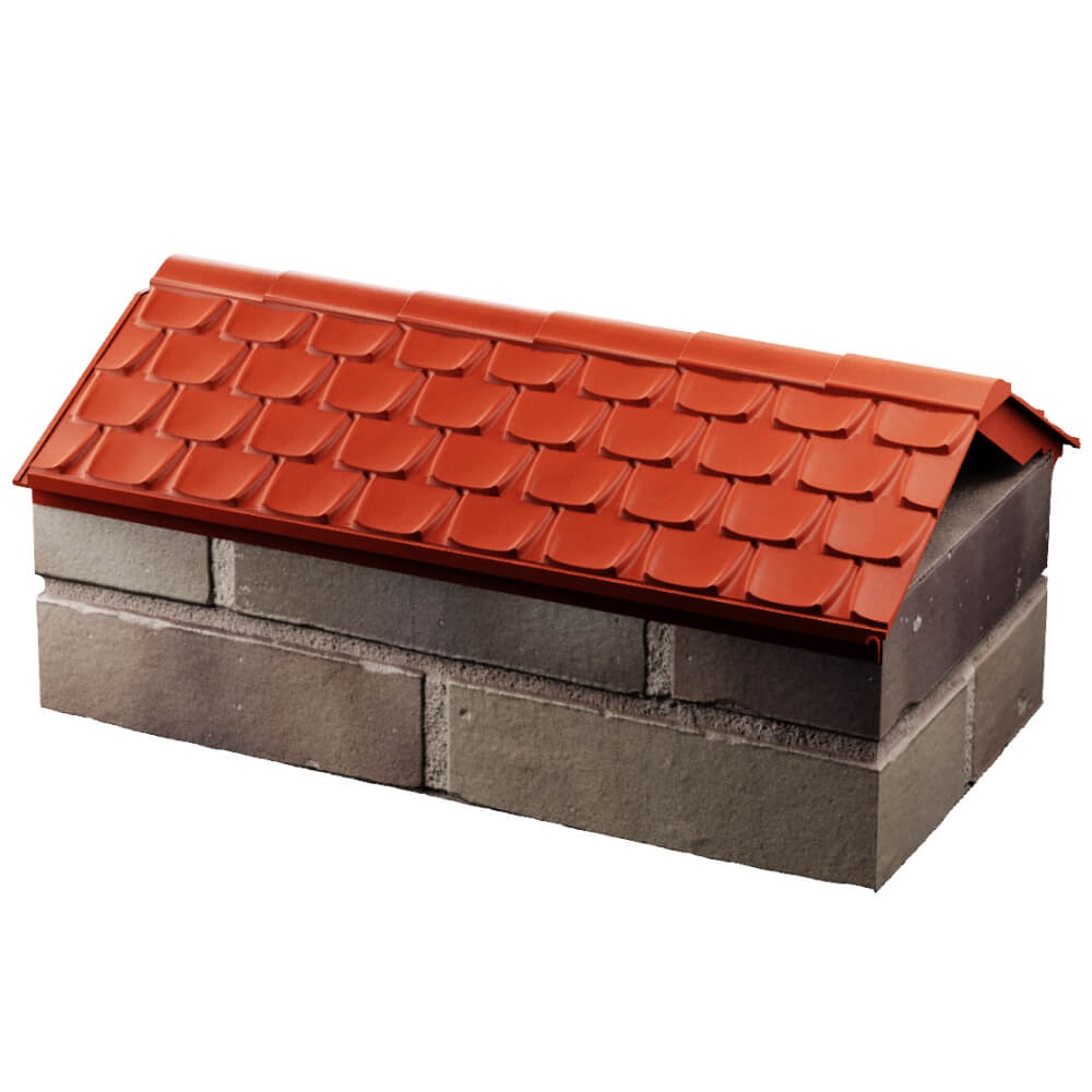 Парапет Zking Эльбрус Красный с посадкой на 1 кирпич (255мм) в Иваново фото