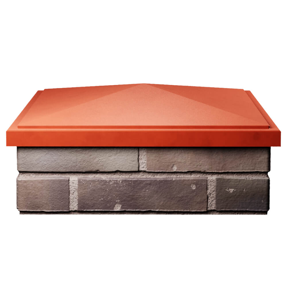 Колпак Zking БонаМоно Красный на столб 2х2 кирпича (515х515, 530х530мм) Иваново фото