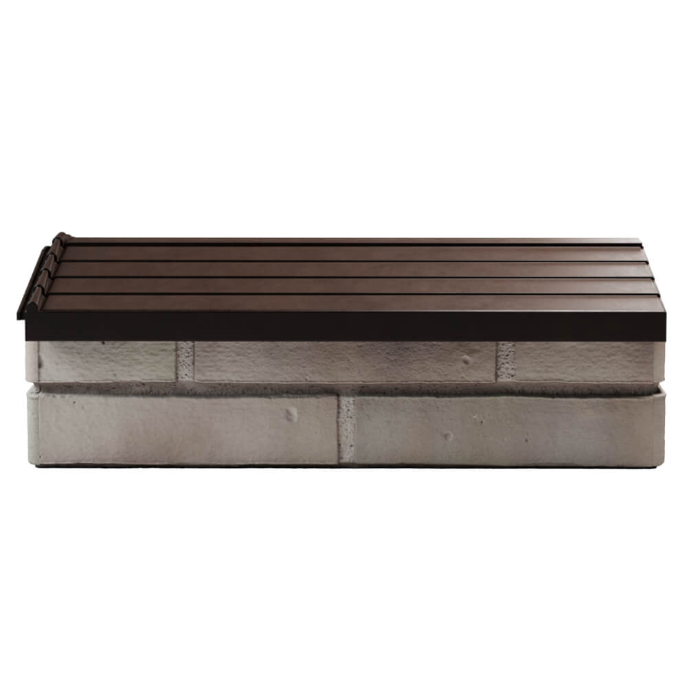 Парапет Zking Бона ХайТек Коричневый с посадкой на 1 кирпич (200/225/255мм) в Иваново фото