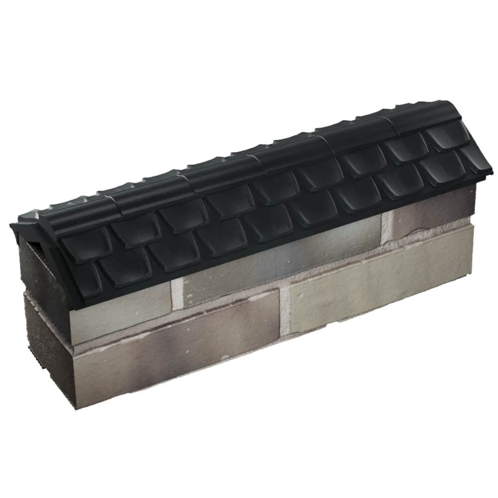 Парапет Zking Эльбрус Черный с посадкой на 0.5 кирпича (130мм) в Иваново фото