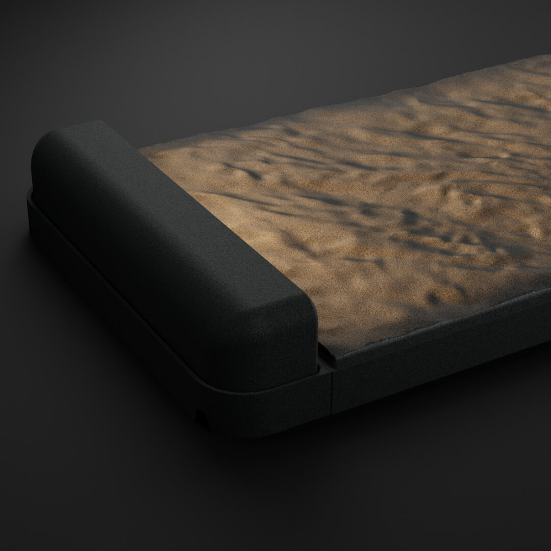 LED Светильник для шаговой плиты STONE Графитовый Серый 330х75х98мм в Иваново фото