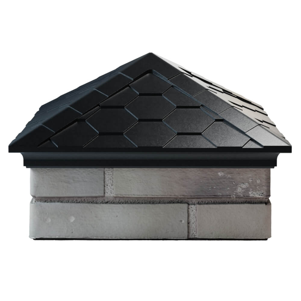 Колпак Zking Эверест Черный на столб 1.5х1.5 кирпича (390х390мм) Иваново фото