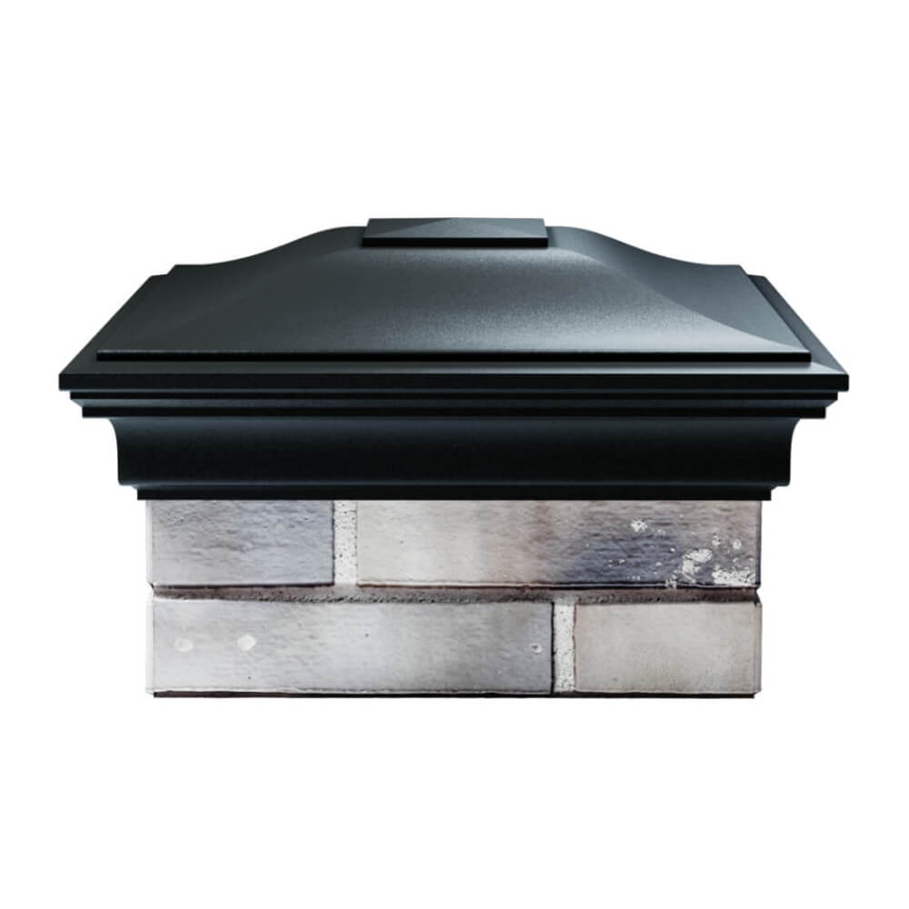 Колпак Zking Монблан Черный на столб 1.5х1.5 еврокирпича 0.7НФ (355х355мм) Иваново фото