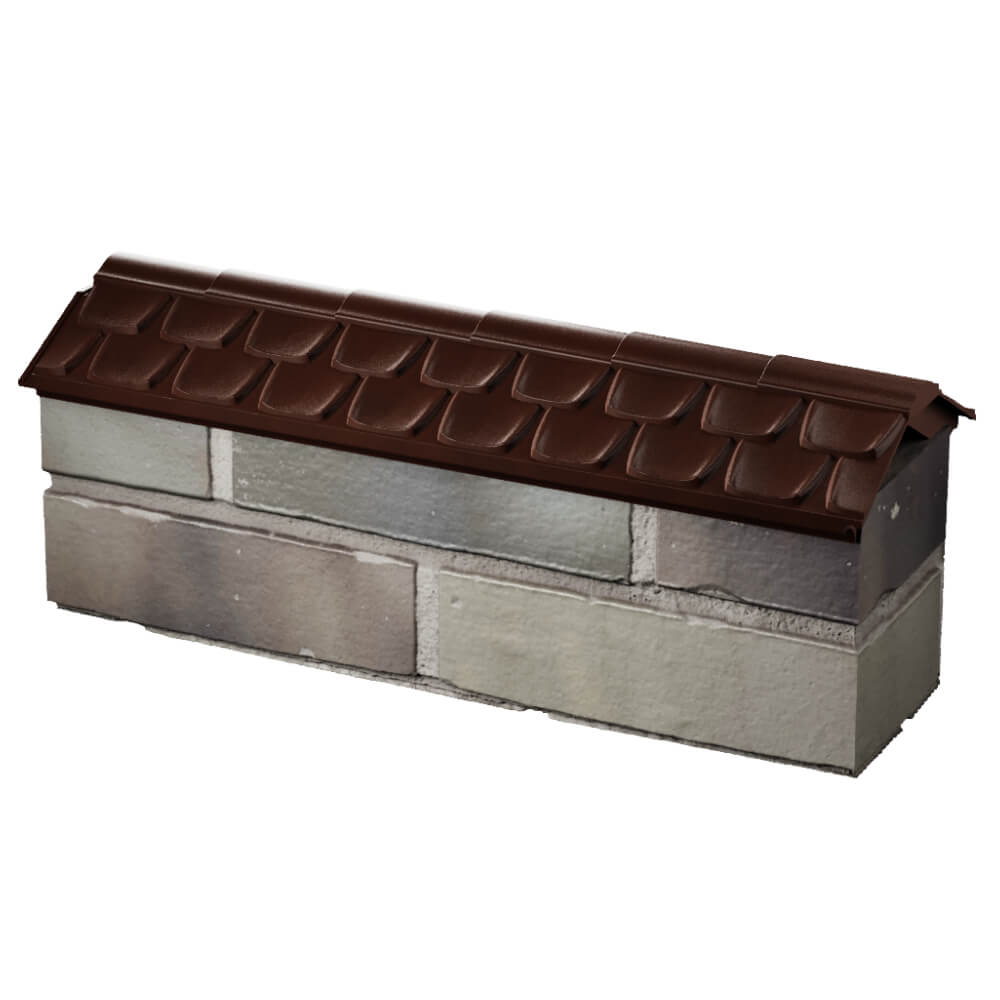 Парапет Zking Эльбрус Коричневый с посадкой на 0.5 кирпича (130мм) в Иваново фото