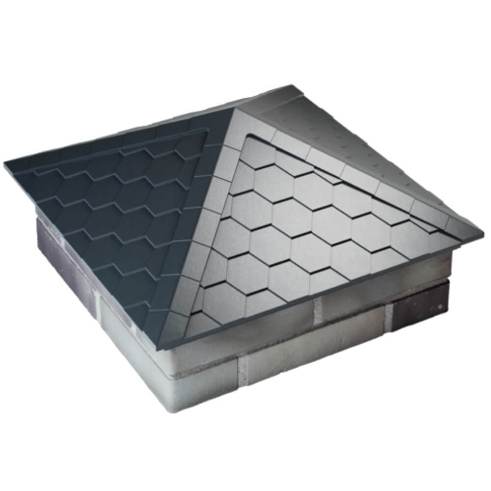 Колпак Zking Эверест Серый на столб 2х2 кирпича (535х535мм) Иваново фото