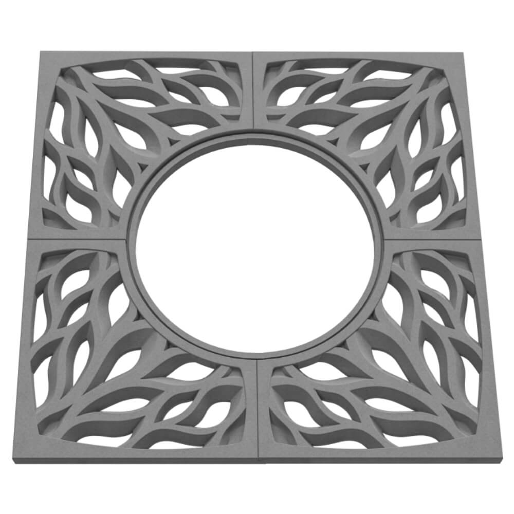 Приствольная решетка для дерева ZKING CRUST 1.2х1.2м Серая в Иваново фото