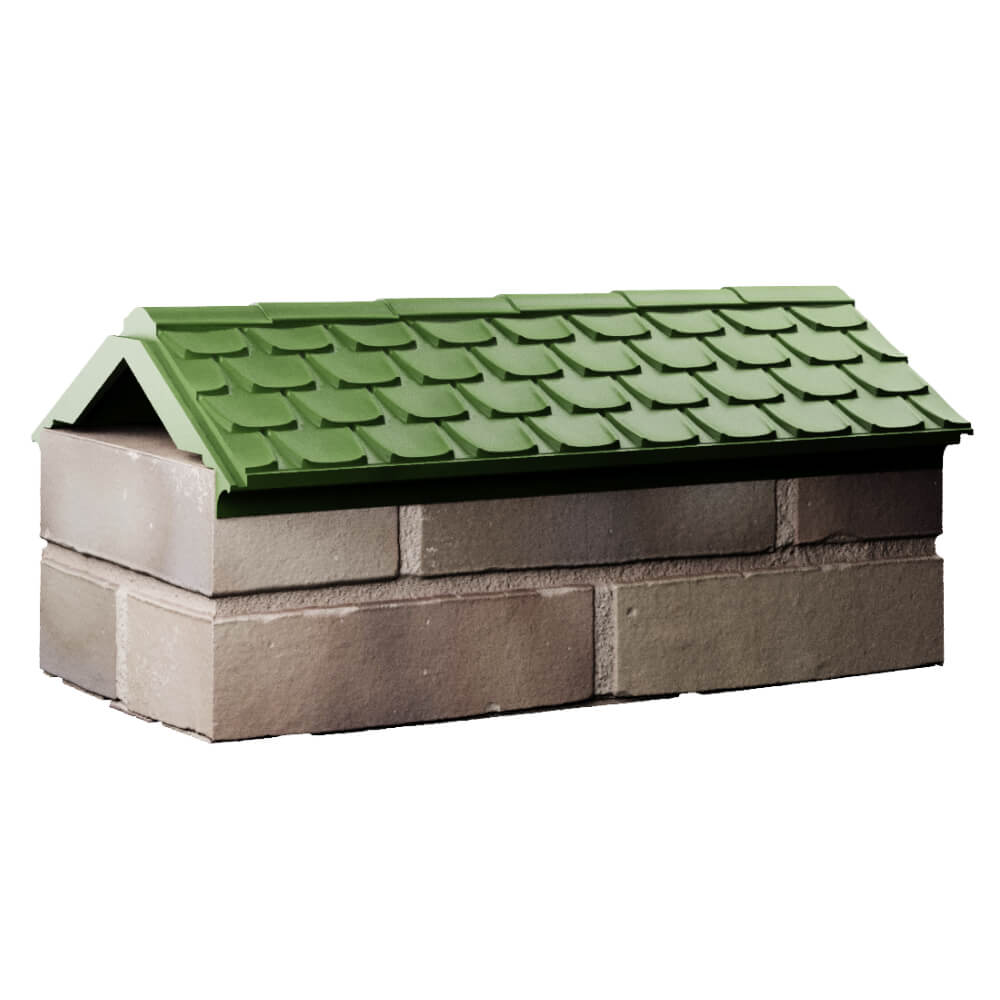 Парапет Zking Эльбрус Зеленый с посадкой на 1 кирпич (255мм) Иваново фото