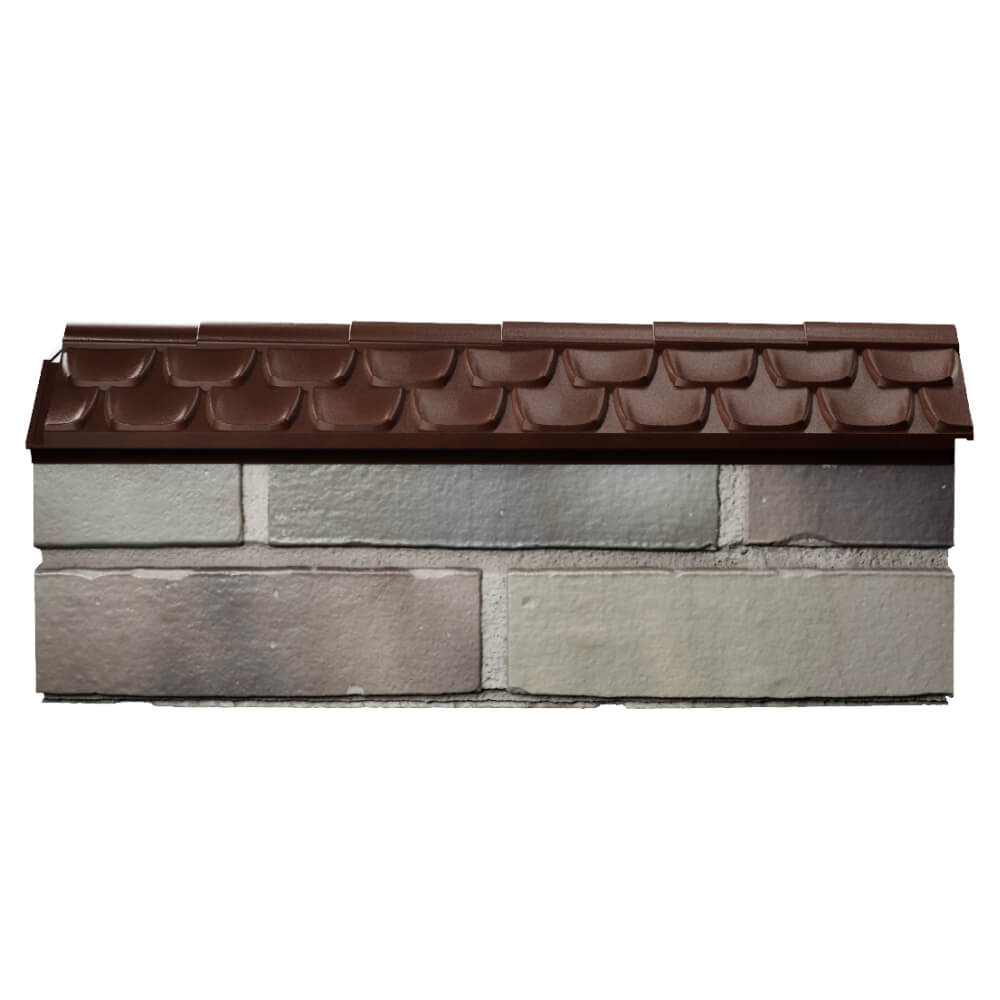 Парапет Zking Эльбрус Коричневый с посадкой на 0.5 кирпича (130мм) в Иваново фото