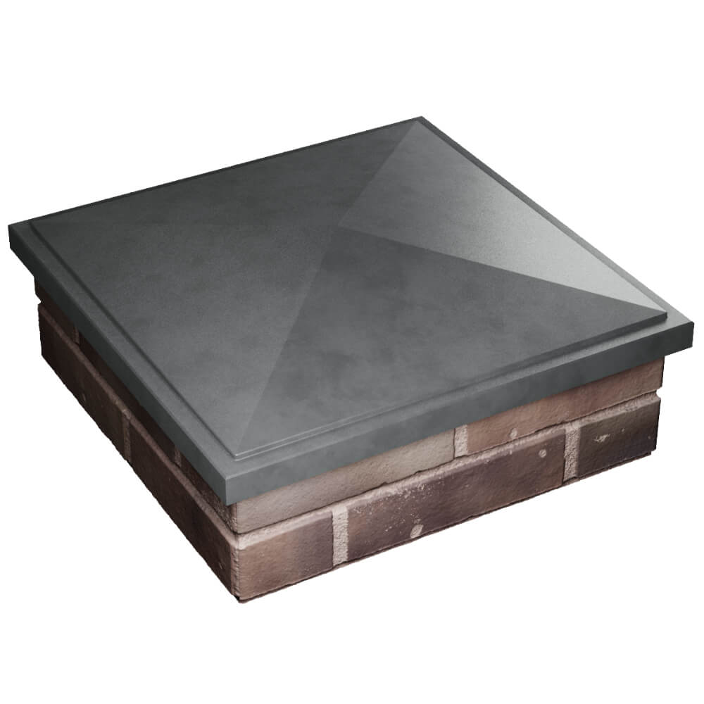 Колпак Zking БонаМоно Серый на столб 2х2 кирпича (515х515, 530х530мм) в Иваново фото