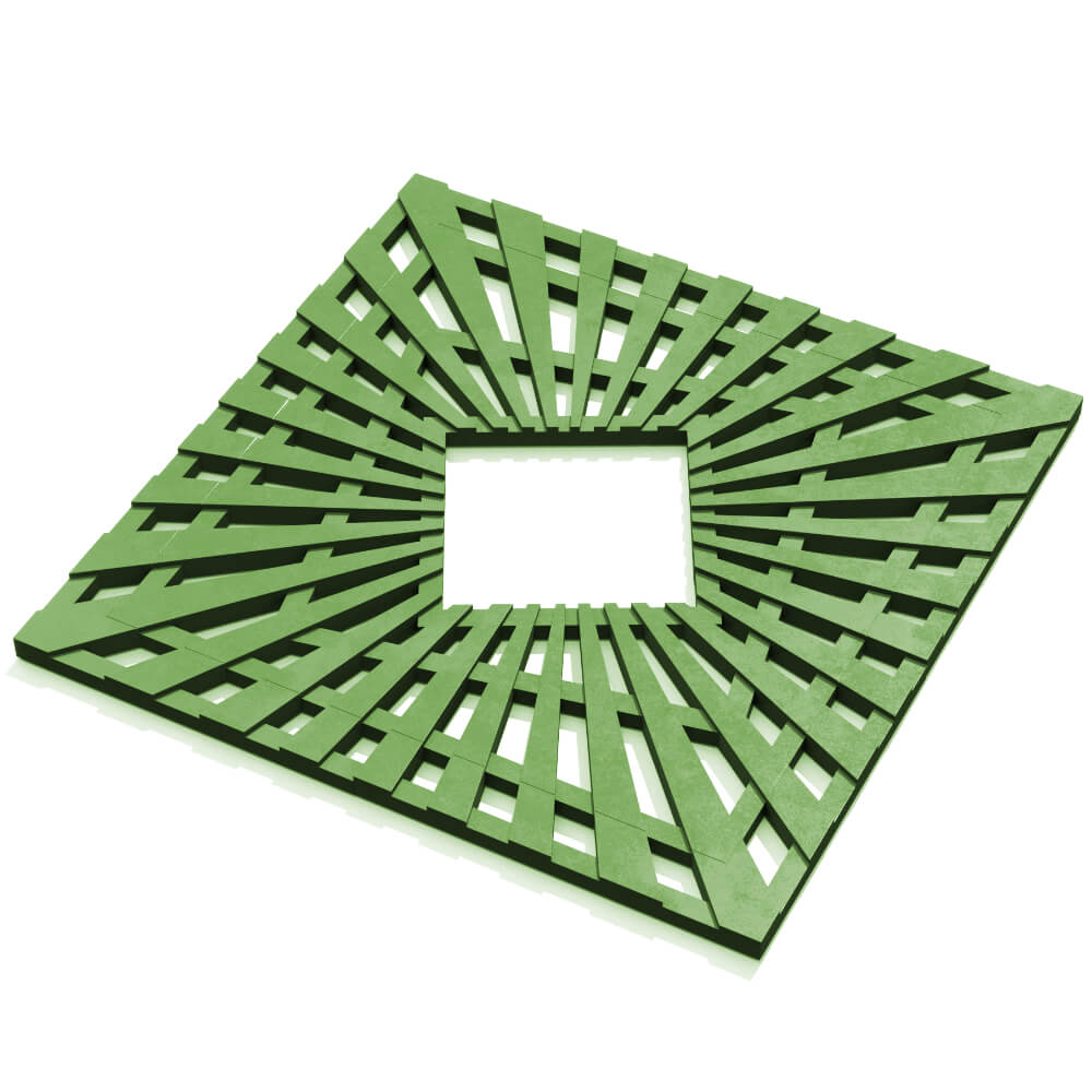 Приствольная решетка для дерева ZKING ATMOSPHERE 1.2х1.2м Зеленая в Иваново фото