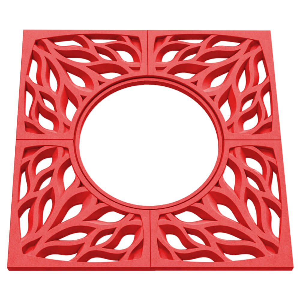 Приствольная решетка для дерева ZKING CRUST 1.2х1.2м Красная в Иваново фото