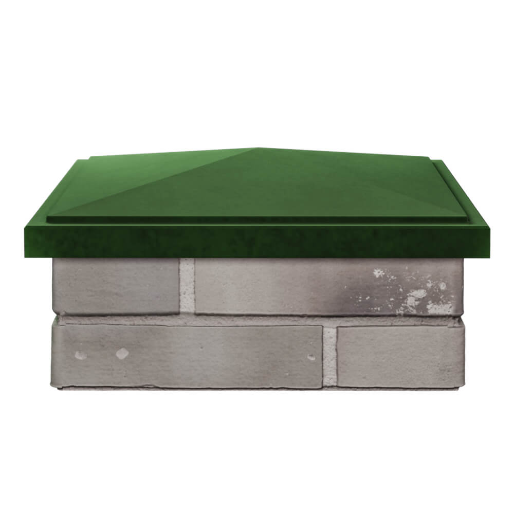 Колпак Zking БонаМоно Зеленый на столб 1.5х1.5 кирпича (385х385, 400х400мм) Иваново фото