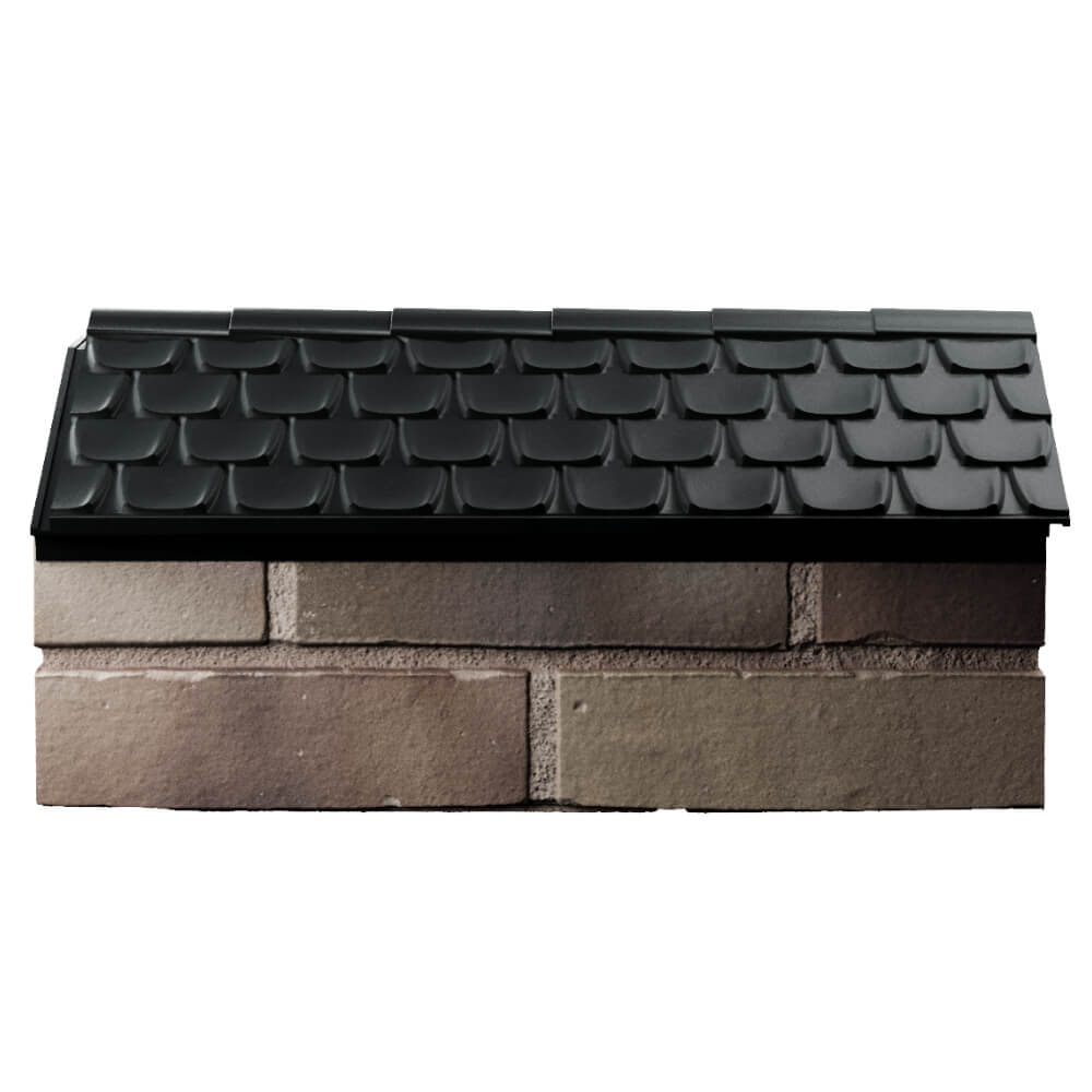 Парапет Zking Эльбрус Черный с посадкой на 1 кирпич (255мм) в Иваново фото