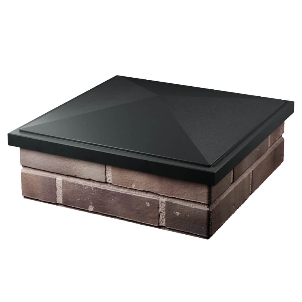 Колпак Zking БонаМоно Черный на столб 2х2 кирпича (515х515, 530х530мм) в Иваново фото